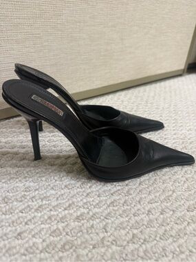 Le Silla Leather Pointed-Toe Stiletto Mules